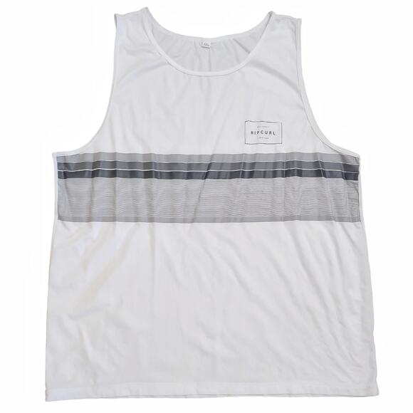 RIP CURL Athletic Tank Graphic Stripe Outdoors Running Gym Lightweight Top XXL - Picture 1 of 7